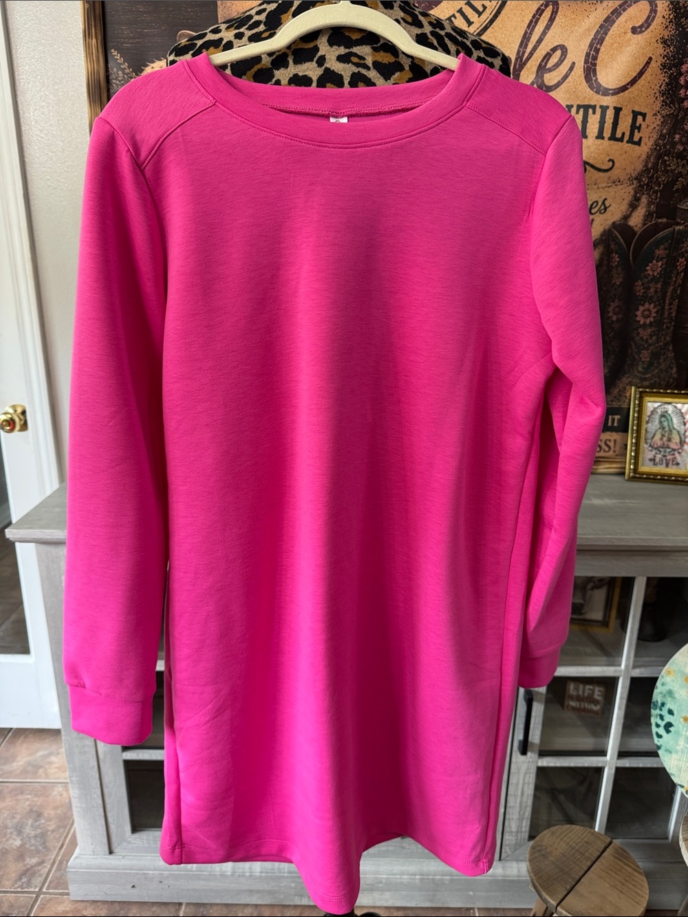 NWT Dear Scarlett  Bubblegum Pink Long Sleeve Dress  Size XL